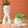 Resin Face Planter Set of 2