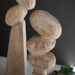 Balance Wooden Table Top Sculpture Set of 2