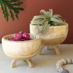 Wooden Carved Bowl Set of 2