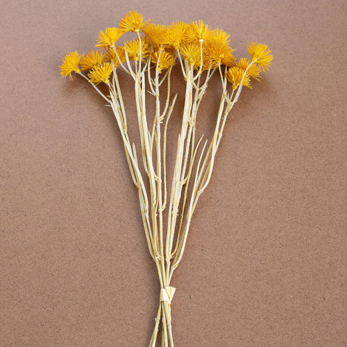 Yellow Mini Flowers Faux Plant Stem Bundle Set of 6