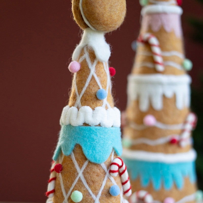 Gingerbread Christmas Tree Set of 2