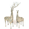 Metal Deer Statue Set of 2