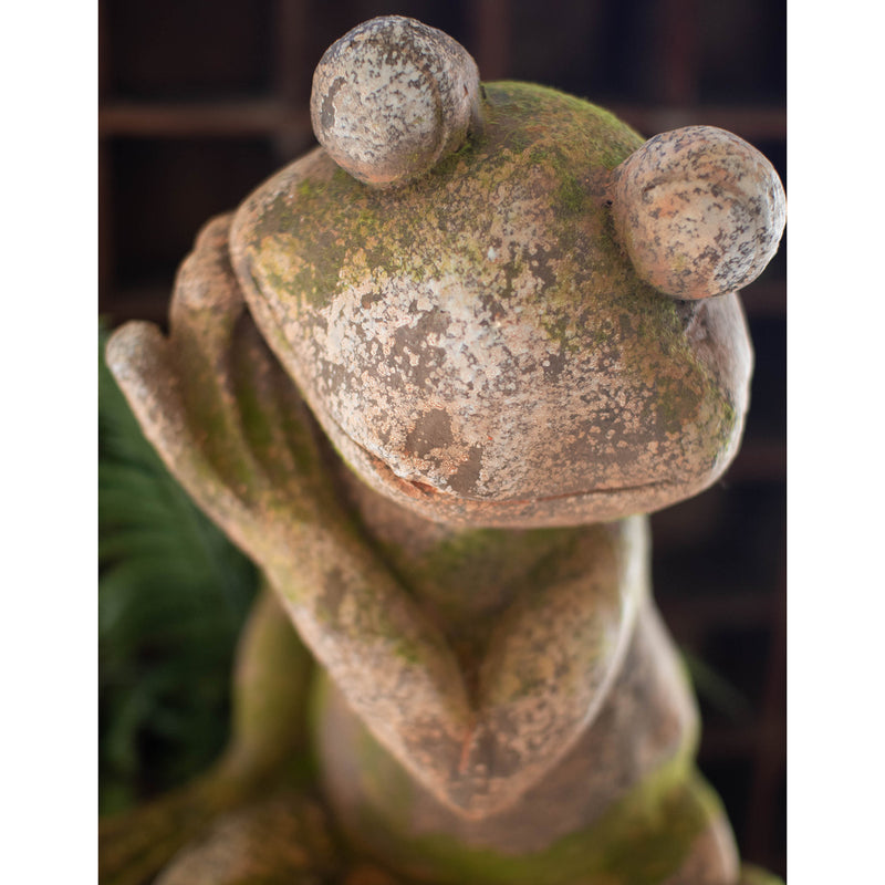 Frog Faux Concrete Statue