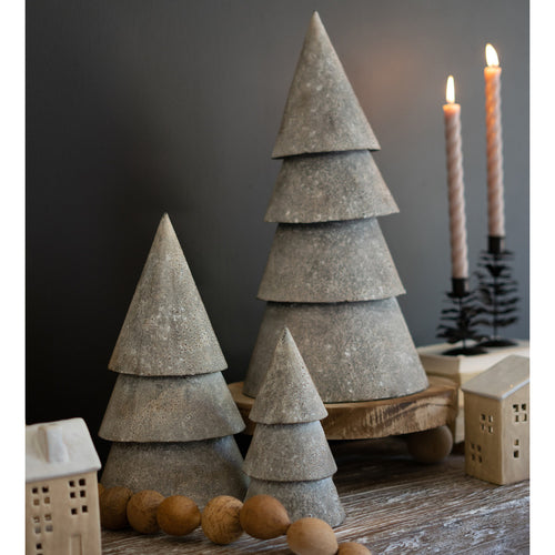 Metal Christmas Tree Tabletop Accent Set of 3