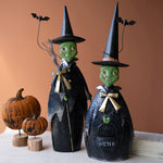 Halloween Metal Witch Set of 2