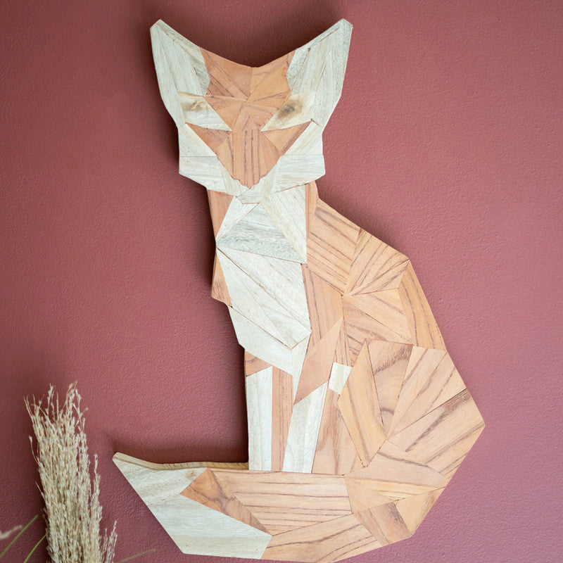 Fox Wood Block Wall Art