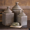 Pyramid Top Canister Set of 3