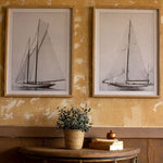 Sailboat Print Framed Art Set of 2