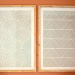 Framed Geometric Print Set of 2