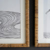 Shore Bird Prints Under Glass Framed Artwork Set of 2