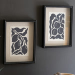 Fruit Black and White Framed Artwork Set of 2