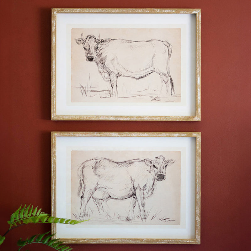 Cow Framed Artwork Set of 2