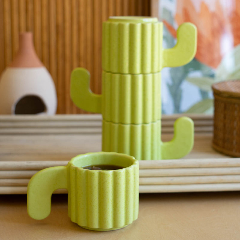 Stacking Cacti Mug Set of 4