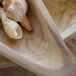 Fish Carved Wood Bowl Set of 3