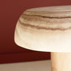 Mushroom Carved Wood Accent Table