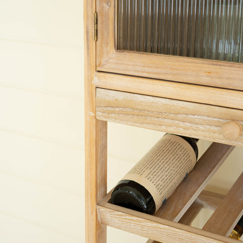 Tall Wooden Wine Cabinet