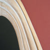 Wavy Carved Wood Wall Mirror