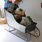 Christmas Rustic Metal Sleigh