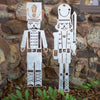 Nutcracker Galvanized Metal Yard Art Set of 2