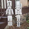 Nutcracker Galvanized Metal Yard Art Set of 2