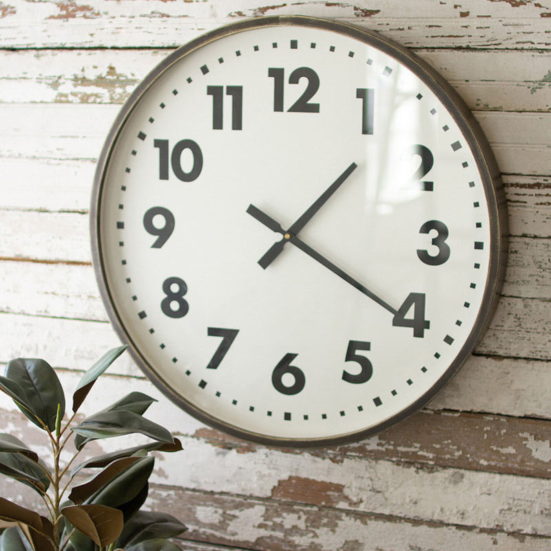 Black & White Round Wall Clock