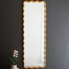 Squiggle Wooden Rectangle Framed Mirror