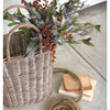 Oval Wicker Tall Basket Set of 2