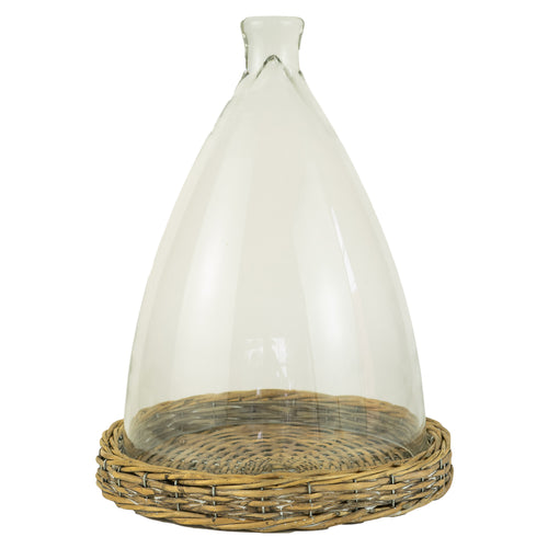 Wicker Base Cloche