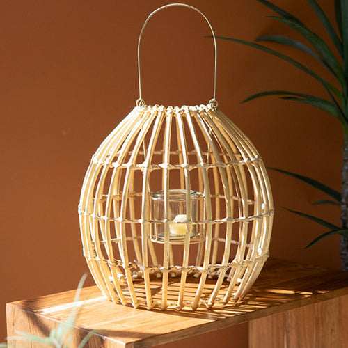 Bamboo Round Lantern Set of 2