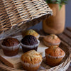 Wicker Serving Tray with Dome Cover Set of 2