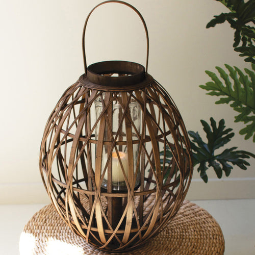 Bamboo Woven Candle Lantern