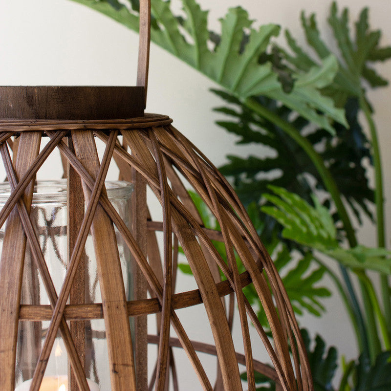 Bamboo Woven Candle Lantern