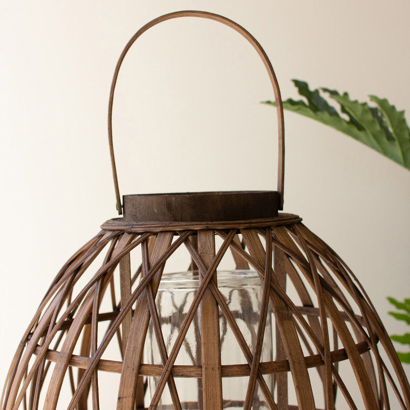 Bamboo Woven Candle Lantern