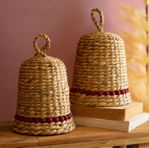 Seagrass Christmas Bell Set of 2