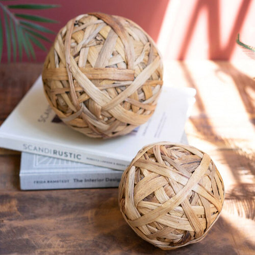 Seagrass Sphere Set of 2