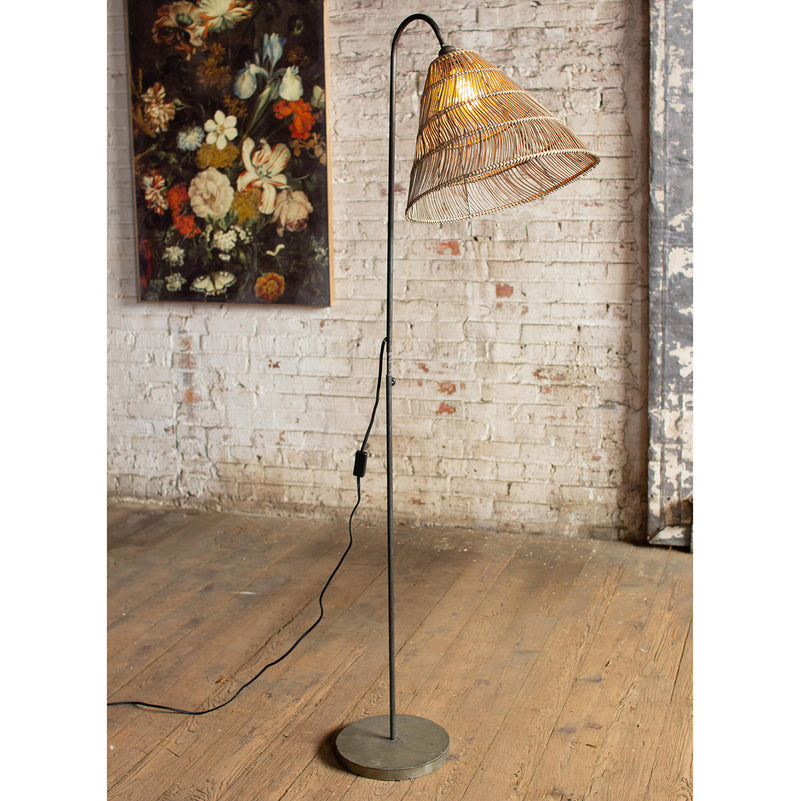 Rattan Floor Lamp