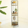 Hinged Tall Round Etagere