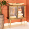 Antique Brass Cabinet