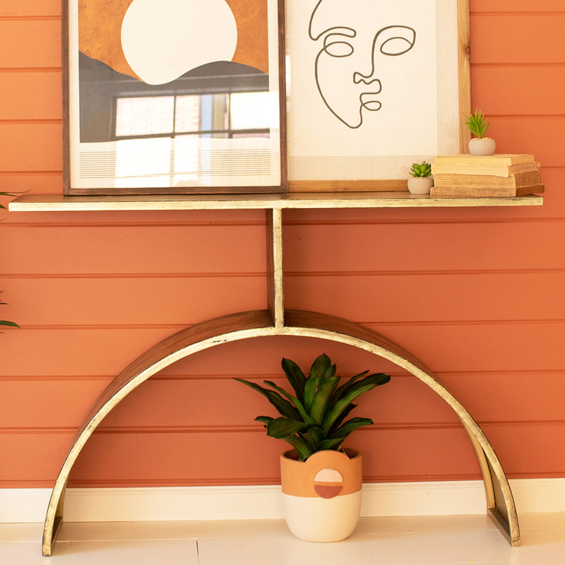 Arched Base Console Table