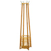 Rattan Tall Coat Rack