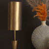 Barrel Antique Gold Floor Lamp