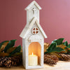 Church Recycled Wooden Candle Holder