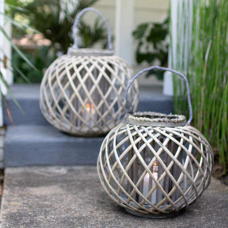 Gray Willow Low Lantern