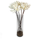 White Ripple Faux Plant Stem Set of 6