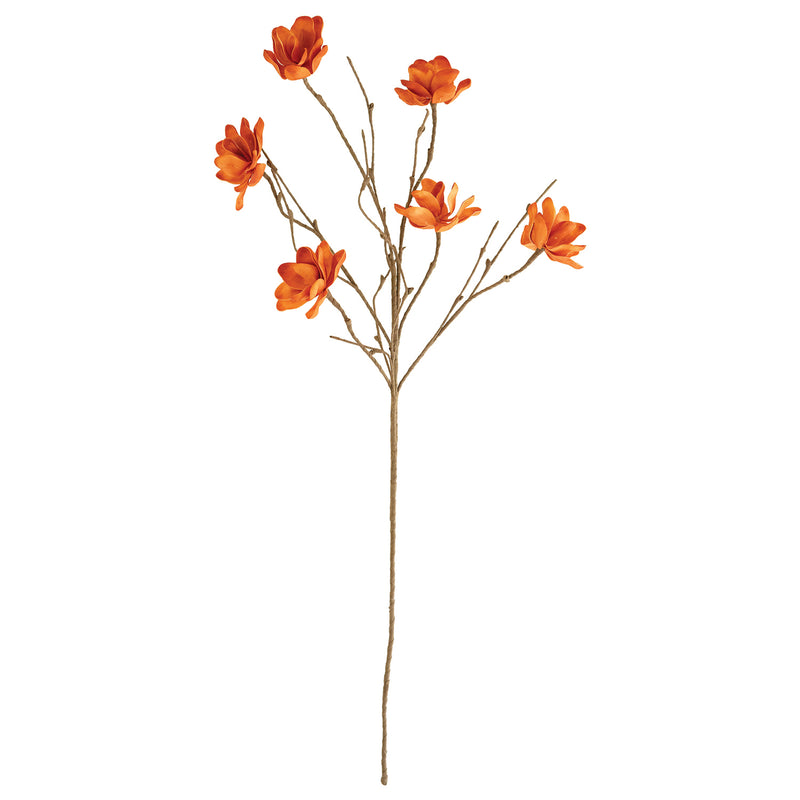 Coral Pop Faux Plant Stem Set of 6