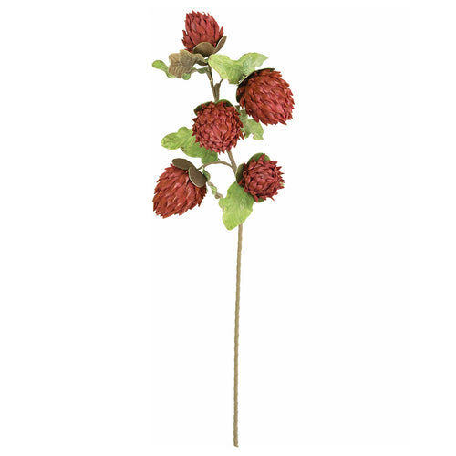 Red Thistle Faux Plant Stem Set of 6