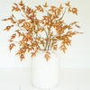 Orange Leaves Faux Plant Stem Set of 6