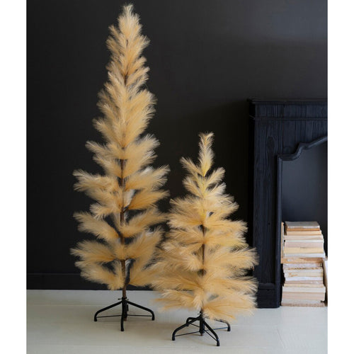 Faux Pampas Christmas Tree