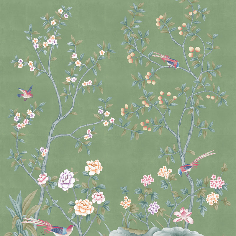 Tempaper & Co Chinoiserie Lilly Peel & Stick Wall Mural