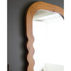 Natural Wood Floor Mirror